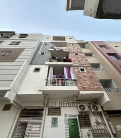 650 sq ft west open single belt 2 bed lounge flat for sale in Karachi University housing society