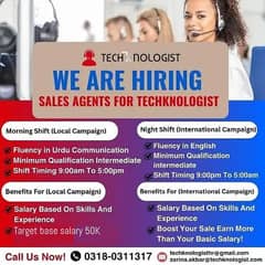Call Center Jobs | Sales Agent Required | Jobs
