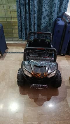 Kids car jeep with music and mic and remote operated also rechargeable
