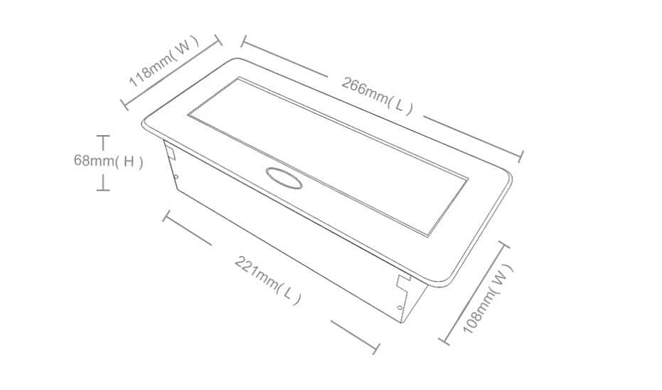 Multi-Function Switch Socket Pop-up Technology Box for table 2