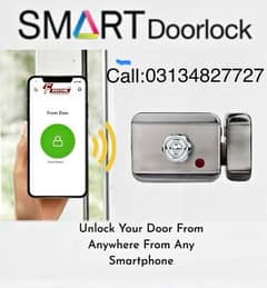 smart Main gate Door lock wifi access control fingerprint mobile