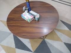 3SEATER SOFA WITH WOODEN TOP CENTRE TABLE
