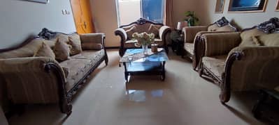 7 Seater Sofa set along with side & center Tables