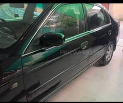 Honda civic vti 2005 black color total genuine paint