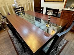 Dining Table//6 Seater Dining//solid wooden Dining Set//6 chair Dining