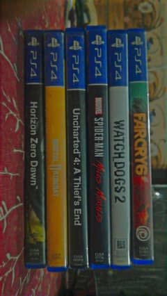 PS4 titles. Exchange possible
