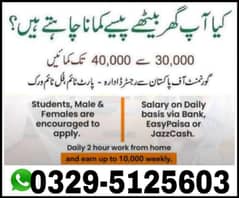Online job at Home/Part Time/Data Entry/Typing/YouTube course/Teaching