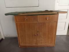iron stand with cabinets