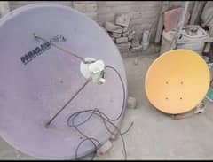 2 HD Dishes Setup, with Receiver .