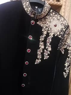 shairwani black fresh new design best price