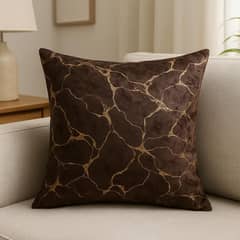 Turkish marble velvet cushion cover