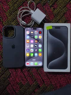 iPhone 15pro Max Black 256gb jv lla model