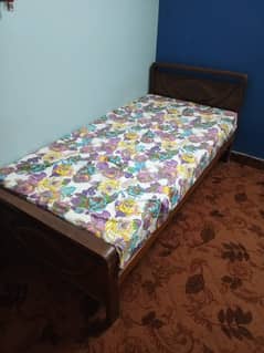 Fully wooden single bed