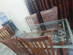 Dining table with 6 chairs