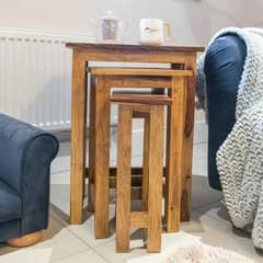 Raw sheesham coffee 3× tables
