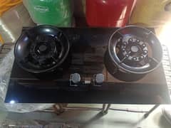 builtin kitchen glass hob