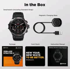 ZEBLAE STRATOS 2  color: Meteorite Black  24h Health Management