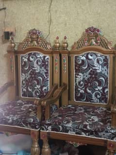 chinyoti furniture, complete bed set ,. room chairs, bed dressing table