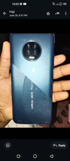infhnixs note7 6/128 complete box 03010751625