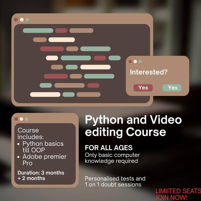 python and video editing classes 1