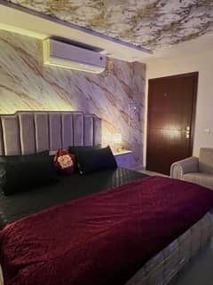 daily basis weekly basis one bad fully furnished luxury apertment available for rent gulbreg greens islamabad