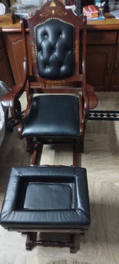 Rocking Chair with Footstool