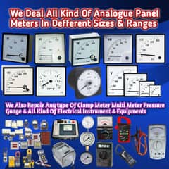 digital analog panel meters volt, ampere, hz, watt, kv, cos, for sale