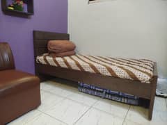 Wooden Single Bed (without mattress)