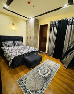 daily basis weekly basis one bad fully furnished luxury apertment available for rent gulbreg greens islamabad