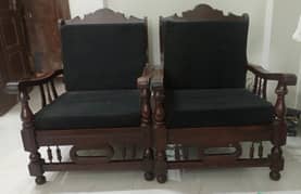 5 seater wooden sofa set