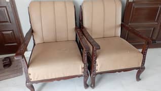 5 seater wooden sofa set
