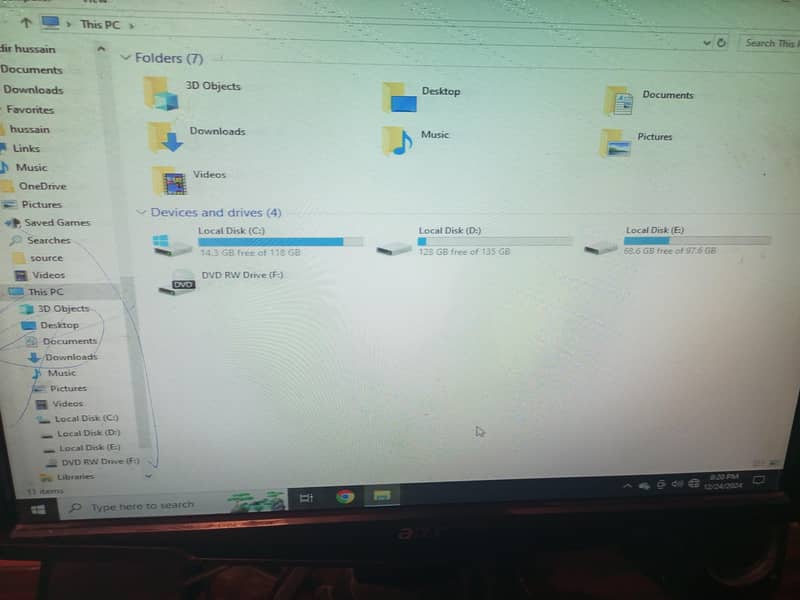 Dell Desktop core i5 3 generation with keyboard, LED, all wires 4