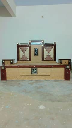Used Bed Set with Side Tables & Dressing Table