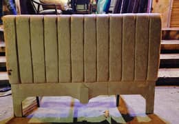 double bed in printed cloth