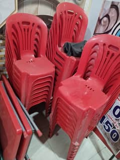 plastic chairs & table