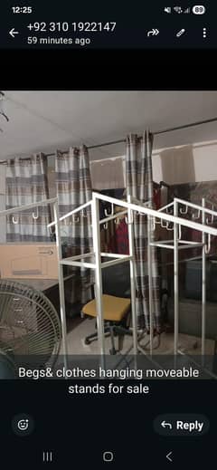 clothes & bags hanging stands
