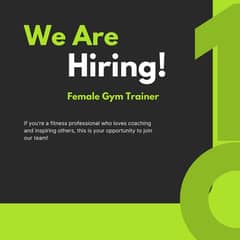 Female fitness trainer