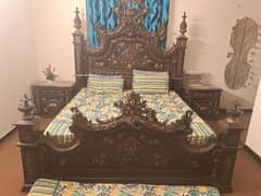 Sheesham wooden furniture dressing table and sight tables for sale