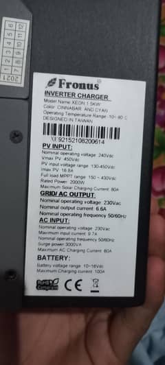fronus xeon plus inverter 1.5kw