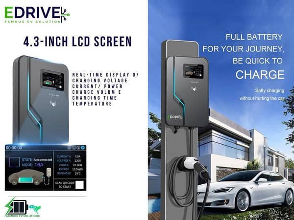 E Drive Fast EV Charger Type 2  - 11KW 3 Phase
