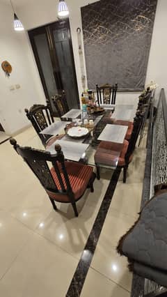 luxurious dinning table full size | 6+2 seater
