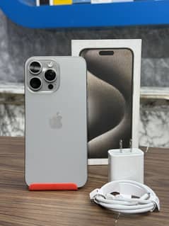 Iphone 15pro max HK MODEL pta aproved with box cabl charger