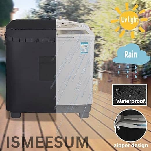 ALL SIZES TWIN TUB WASHING MACHINE COVERS PARACHUTE, ORIGINAL,WATRPROOF,DUSTPROOF,HEATPROOF WITH ZIP INSTALLED,