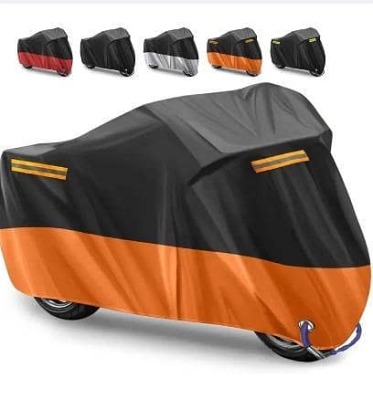 Full Size Scratch & Water Proof 70 / 125 cc Bike / Motorcycle - Anti Scratch Waterproof & Dust Proof Bike Cover - 42inch/W X 83inch/L.