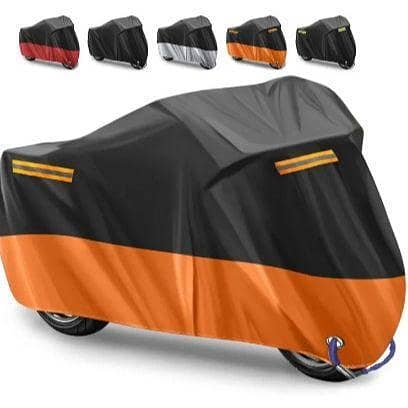 Original Parachute Waterproof,Dustproof bike covers multi with free storage bag for ALL SIZES Scooty, CD 70, CG125, YBR, PRIDER 100cc ,SUZUKI gs 110,125,150cc , Heavy bikes