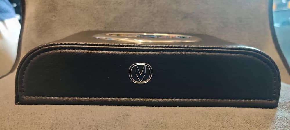 Changan Logo PU Leather Tissue Box for Car Dashboard