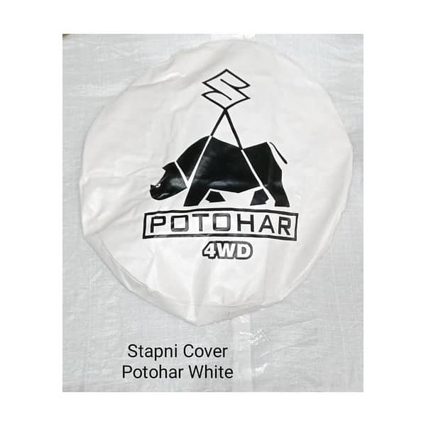 Stapni Tyre Cover Rexine for Suzuki Potohar Jeep with elegant design printed