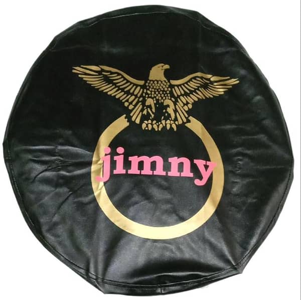 Stapni Tyre Cover Rexine for Suzuki Jimny with elegant design printed