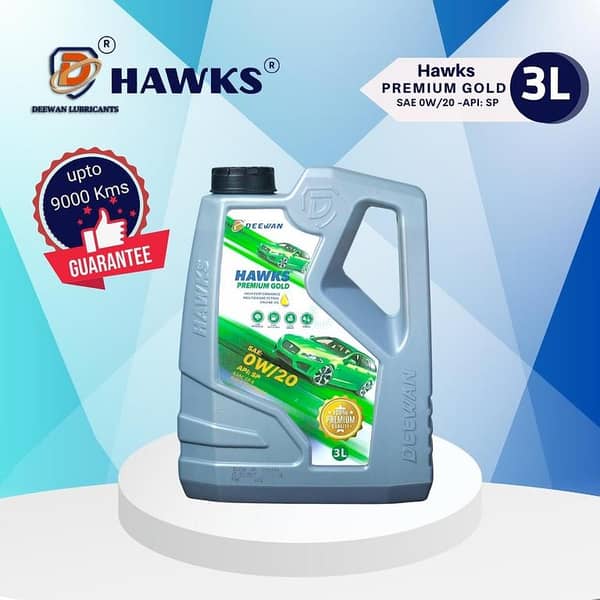Deewan Hawks Premium GOLD SAE 0W20 API SP - 3L