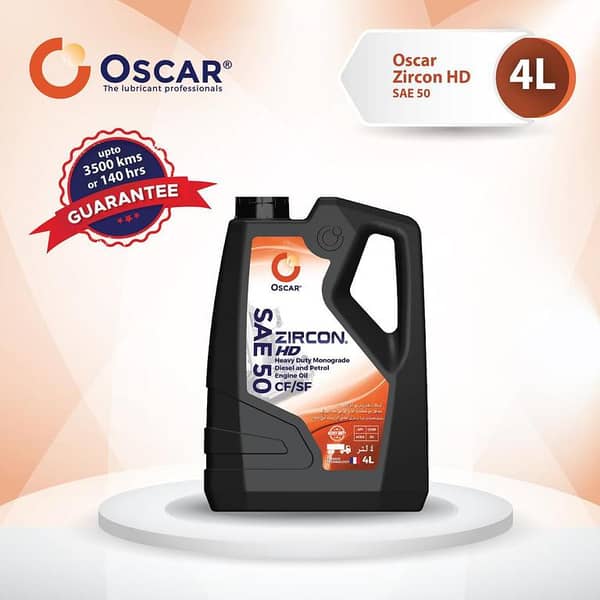 Oscar® Zircon HD SAE 50; API CF/SF, Monograde Diesel Engine Oil - 4L